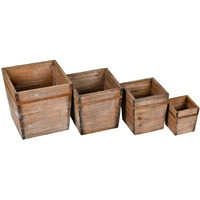 Vickerman 4"-6"-7"-8" Wooden Box Set - FG192001