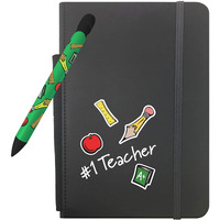 Greeting Pen #1 Teacher 5" x 8.25" Notebook and 1 Rotating Message Pen Set (327)