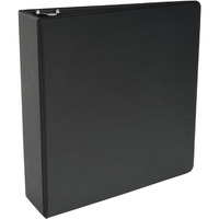 School Smart Polypropylene D-Ring Binder, 3 Inches, Black