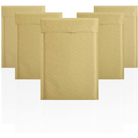 Pack of 50 Natural Brown Bubble Mailers 4 x 7 Kraft Paper cushion Padded Envelopes 4x7 Shipping Bags with Peel and Seal for Mailing Packing and Packaging Supplies Pouch Bags with cushioning(D0102H939UU)