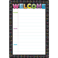 CHALK DOTS WELCOME 13 X 19 CHART