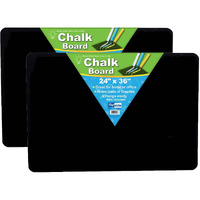 (2 EA) BLACK CHALK BOARD 24 X 36