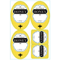 HONEY LABELS (Pack of 12)