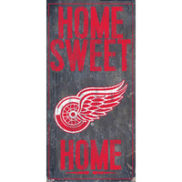 Detroit Red Wings Sign Wood 6x12 Home Sweet Home Design