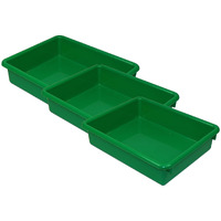 (3 EA) 3IN GRN STOWAWAY LETTER TRAY