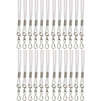 (24 EA) STANDARD LANYARD WHITE