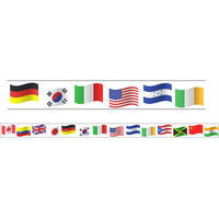 (2 PK) WORLD FLAGS THEME MAGNETIC