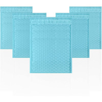 Pack of 25 Light Blue Poly Bubble Mailers 95 x 135 Padded Envelopes 9 12 x 13 12 Waterproof cushion Bags with Peel and Seal Mailing Pouches for Shipping Wrapping Packing(D0102H9FAXY)