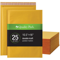 Kraft Bubble Mailers, Barrier Bubble Cushion, Redi-Seal Adhesive Closure, 10.5 x 15, Brown Kraft, 25/Pack