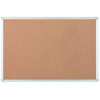 Ayda Cork Bulletin Board, 24" X 36", Aluminum Frame