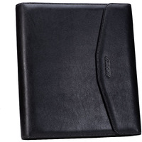 The V.P Pro Faux Leather Binder Padfolio with removeable 1" Ring- Black