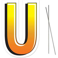 Plastic  U  Yard Sign