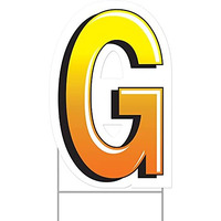 Plastic  G  Yard Sign