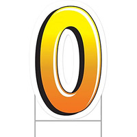 Plastic  O  Yard Sign