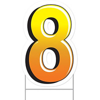 Plastic  8  Yard Sign