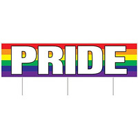 Jumbo Pride Yard Signs: Make a Statement with 6 Durable Plastic Signs