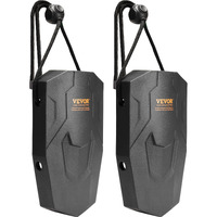 VEVOR Boat Fenders, 8.6" x 16" Boat Bumpers for Docking, Marine EVA Boat Dock Fender Bumper with Ropes, Cord Locks and Storage Bag, No Inflation Required, for Class A/Class 1/Part Class 2, Black