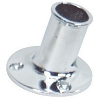 C.P. BRASS FLAGPOLE SOCKET  1-1/4'