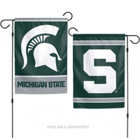 Michigan State Spartans Flag 12x18 Garden Style 2 Sided