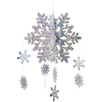3-D Snowflake Mobile