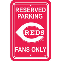 Cincinnati Reds Sign 12x18 Plastic Reserved Parking Style CO