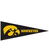 Iowa Hawkeyes Pennant 12x30 Premium Style