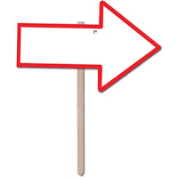 6-Pack Durable Arrow Yard Signs: Perfect for Traffic & Directions