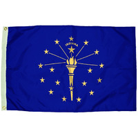 3X5 NYLON INDIANA FLAG HEADING &