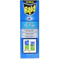 Raid Window Fly Traps, 4 Traps