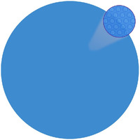vidaXL Floating Round PE Solar Pool Film 150" Blue