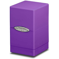 Satin Tower Deck Box - Purple