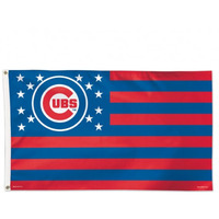 Chicago Cubs Flag 3x5 Deluxe Stars and Stripes