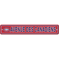 Montreal Canadiens Sign 4x24 Plastic Street Style CO