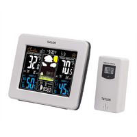 Taylor Wireless Digital Deluxe Color Weather Station Forecaster