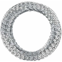 vidaXL BTO-22 Clipped Concertina NATO Razor Wire Galvanized Steel 328.1'
