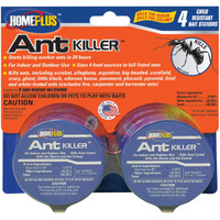 PIC 4PK-Metal-AB Bait Stations Homeplus Ant Killer Metal Bait Stations, Indoor Ant Traps, Indoor Pest Control, Pack of 4