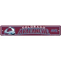 Colorado Avalanche Sign 4x24 Plastic Street Style CO