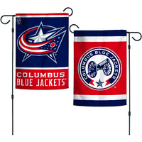 Columbus Blue Jackets Flag 12x18 Garden Style 2 Sided