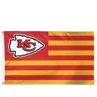 Kansas City Chiefs Flag 3x5 Deluxe Americana Design