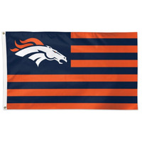 Denver Broncos Flag 3x5 Deluxe Americana Design