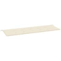 vidaXL Garden Bench Cushion Cream 59.1"x19.7"x1.2"