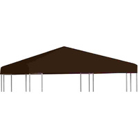 vidaXL Gazebo Top Cover 9.1 oz/yd 9.8'x9.8' Brown