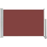 vidaXL Patio Retractable Side Awning 23.6"x118.1" Brown