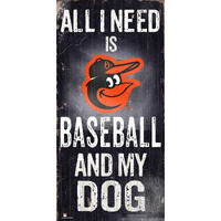 San Diego Padres Sign Wood 6x12 Baseball and Dog Design