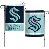 Seattle Kraken Flag 12x18 Garden Style 2 Sided