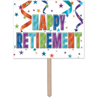 Happy Retirement Yard Sign