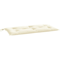vidaXL Garden Bench Cushion Cream White 39.4"x19.7"x2.8" Fabric