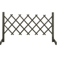 vidaXL Garden Trellis Fence Gray 47.2"x23.6" Solid Firwood