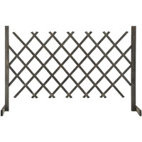vidaXL Garden Trellis Fence Gray 47.2"x35.4" Solid Firwood