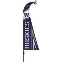 Washington Huskies Flag Premium Feather Style CO